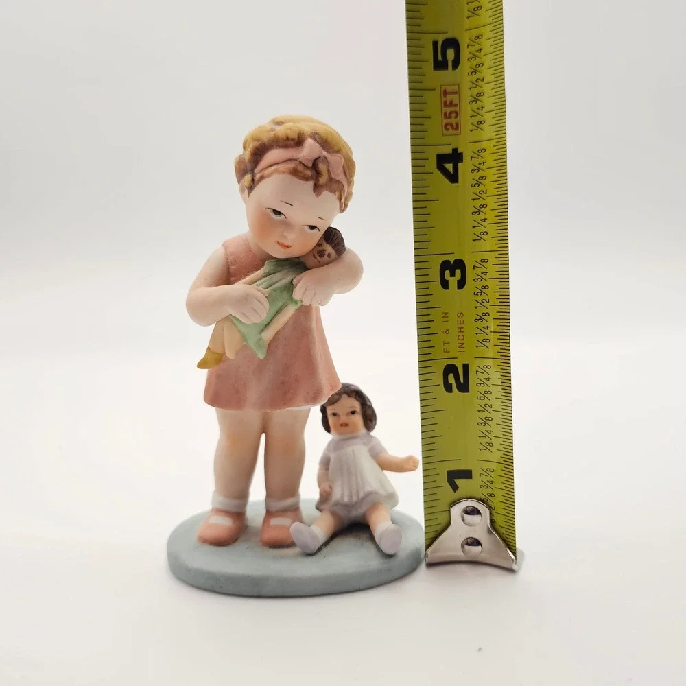 Bessie Pease Gutmann Love is Blind‎ Girl Holding Doll Figurine 1985